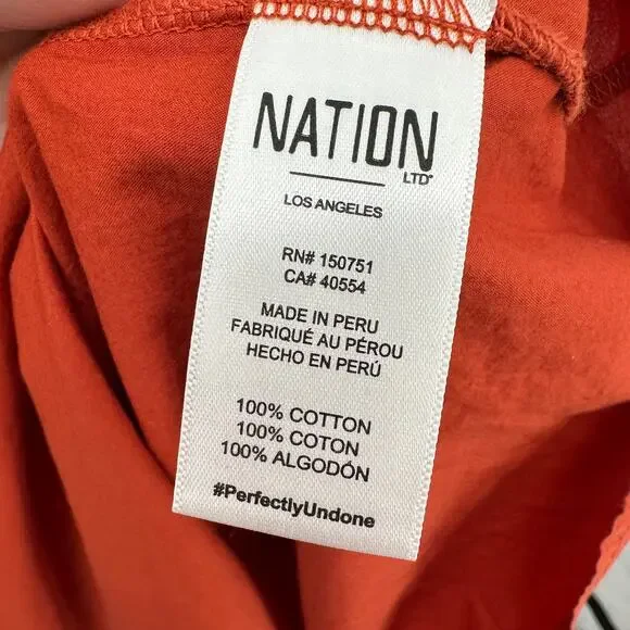 NATION LTD x Evereve NWT Everleigh Dress in Terracotta Cayenne // M - Picture 13 of 14